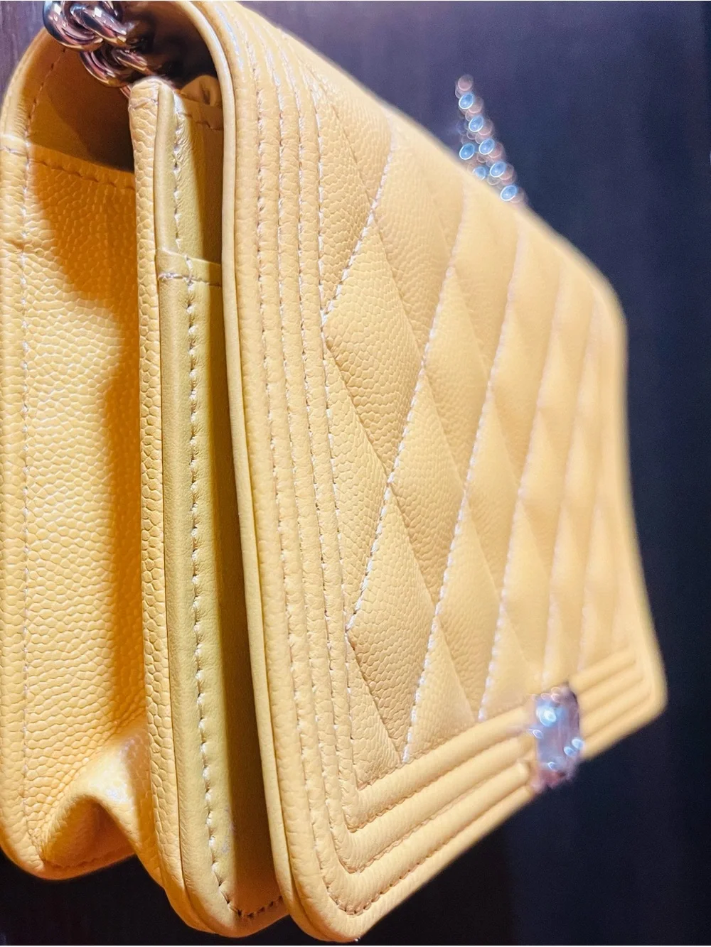 CHANEL boy wallet on chain - brand new
